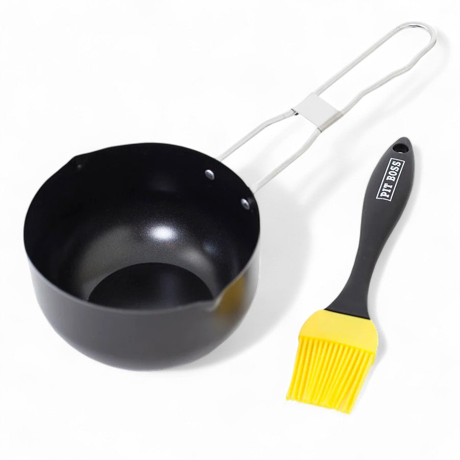 Pit Boss Non-stick Finish Sauce Pot & Basting Brush Set