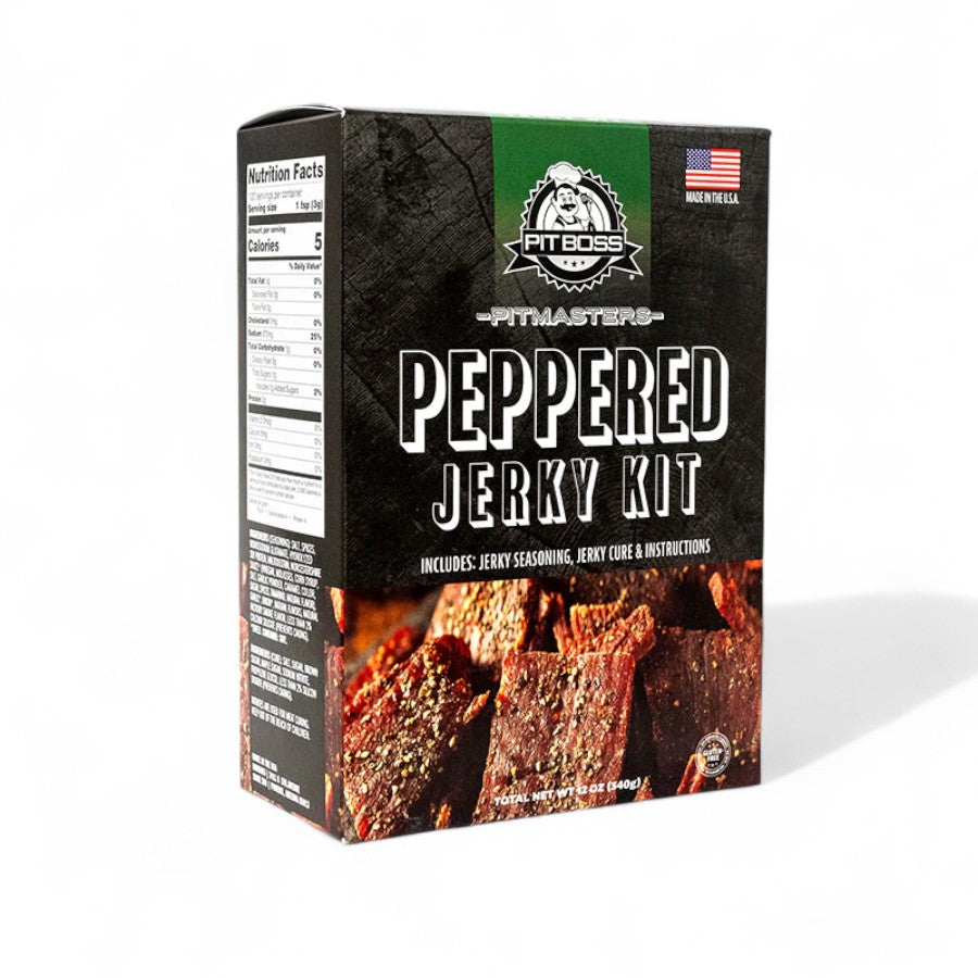 Box of Pit Boss Peppered Jerky Kit