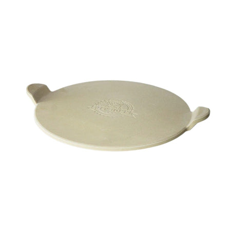 Round Pit Boss pizza stone, perfect for baking pizzas on a grill