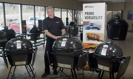 Video overview of the Primo Oval Junior Kamado Grill features and design