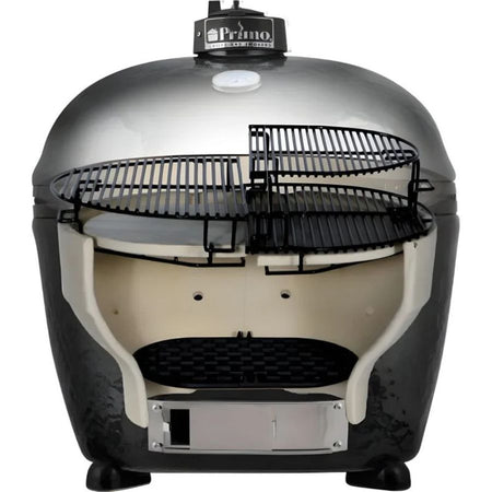 Primo 21" Oval Junior - Kamado Ceramic Charcoal Grill - intoCooking