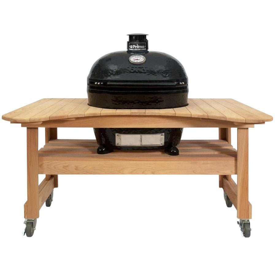 Primo Ceramic Grills Cypress Grill Table for XL - intoCooking