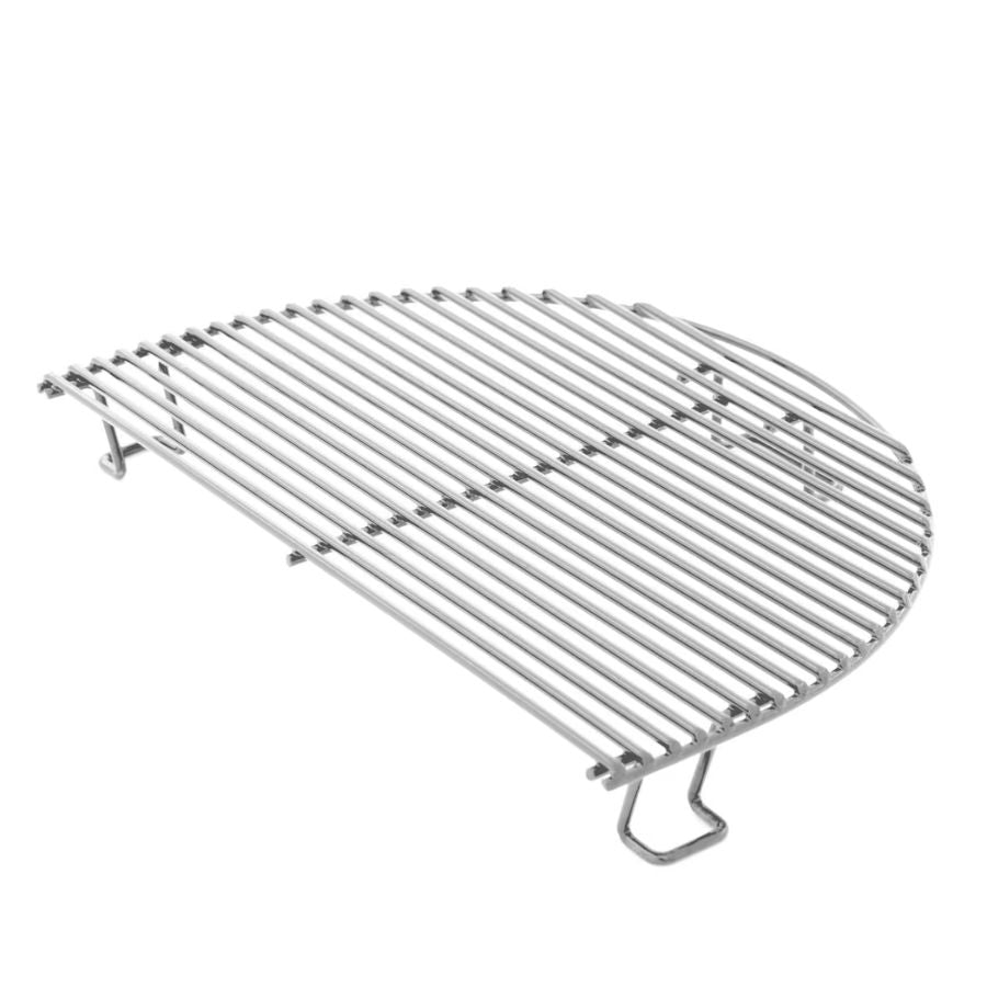 Half-moon stainless steel cooking grate for Primo Oval X-Large All-in-one Grill
